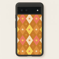 Retro Christmas Argyle Pattern Google Pixel 7a Case