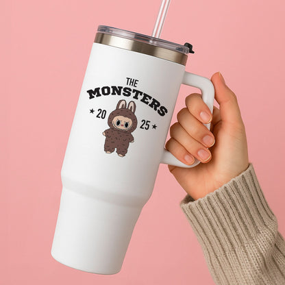 Cute Monster 2025 Biege Tumbler
