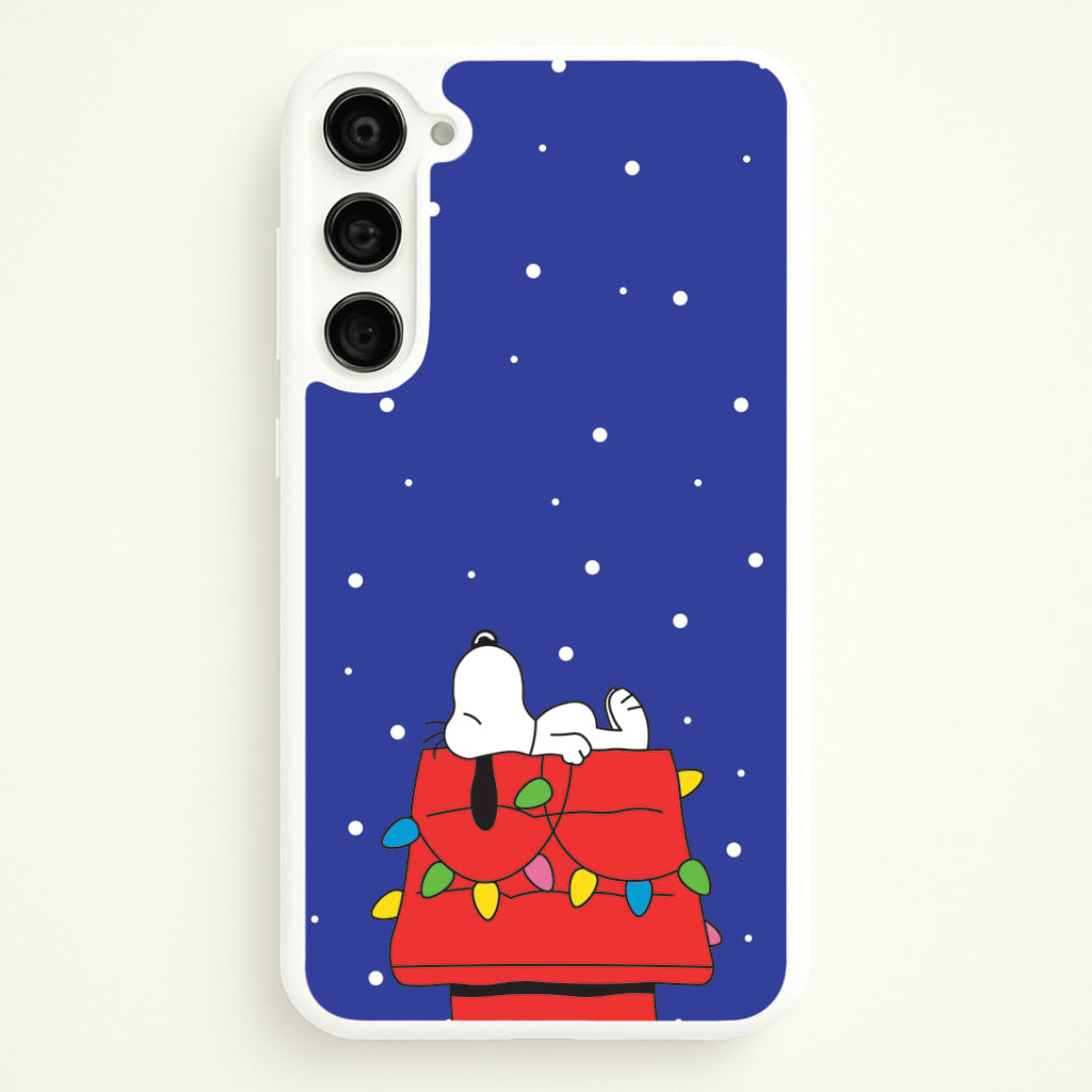 Cartoon Beagle Fairylights Galaxy S23 Case