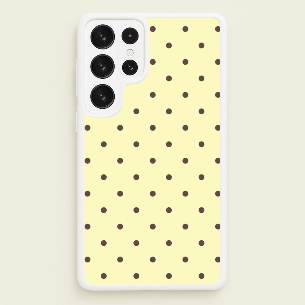 Vanilla & Chocolate Polka Dots Galaxy S23 Ultra Case