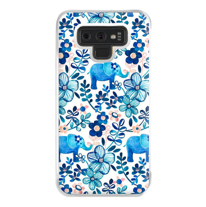 Elephant and Floral Pattern Phone Case