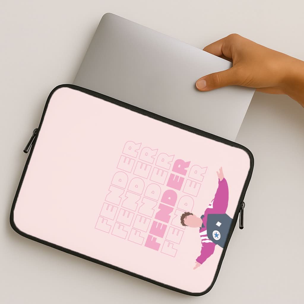 Fender Pink Sports Jersey MacBook Cover