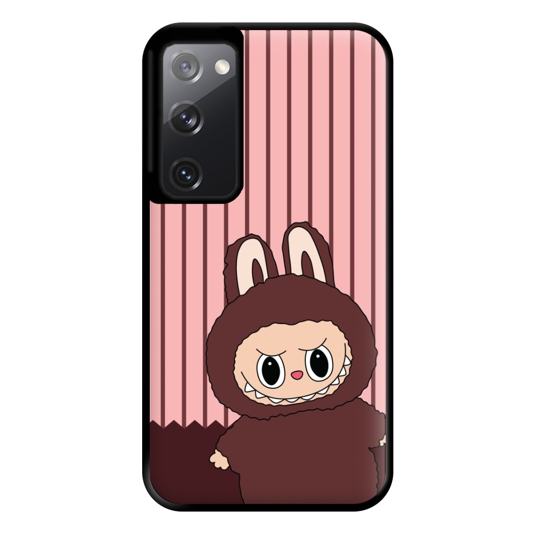 Stripey Cute Brown Monster Galaxy S20FE Case