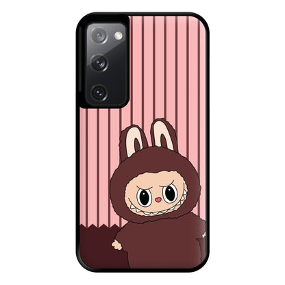 Stripey Cute Brown Monster Galaxy S20FE Case