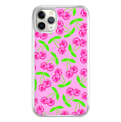 Disco Cherries Pattern Phone Case