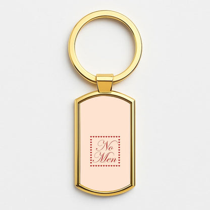 No Men Gold Keyring