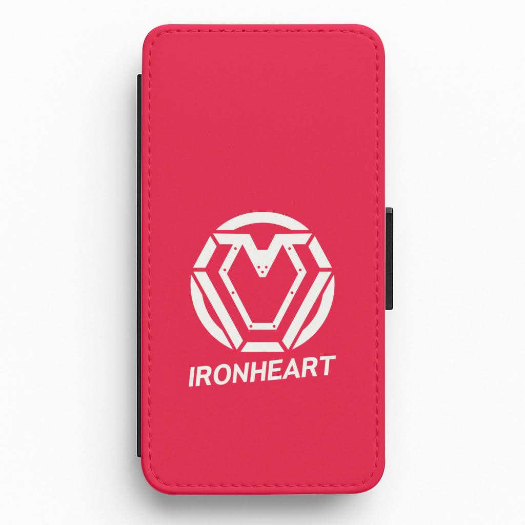 Metal Heart Symbol Flip / Wallet Phone Case