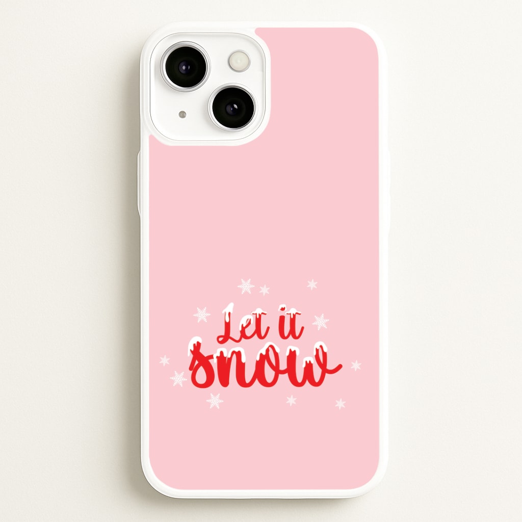 Let It Snow Snowflakes iPhone 13 Mini Case