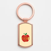 Apple Best Teacher Ever Luxury Keyring 4