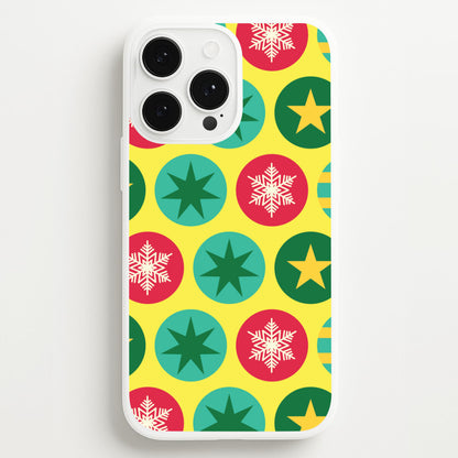 Colourful Abstract Baubles Christmas Pattern iPhone 13 Pro Max Case