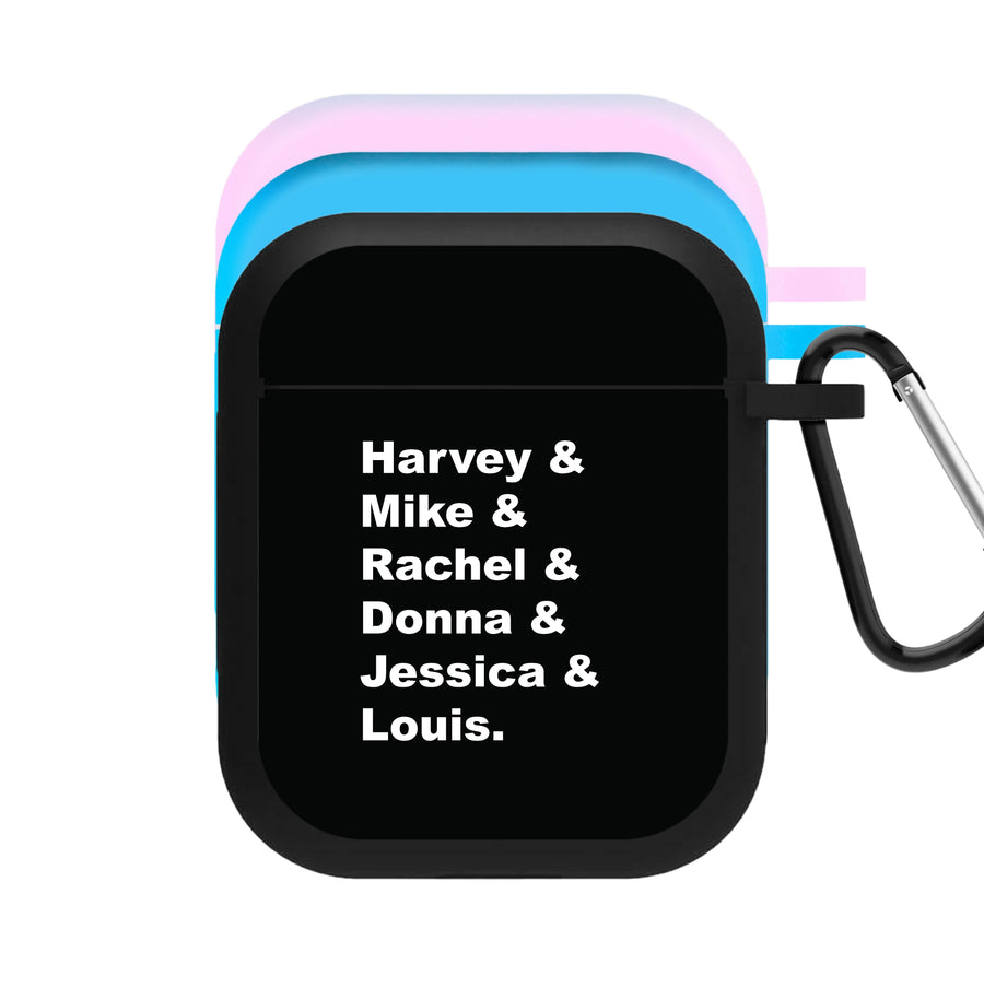 Character Names - Suits AirPods Case