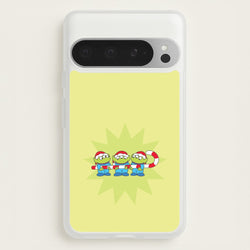 Cute Green Aliens Candycane Google Pixel 9 Pro XL Case