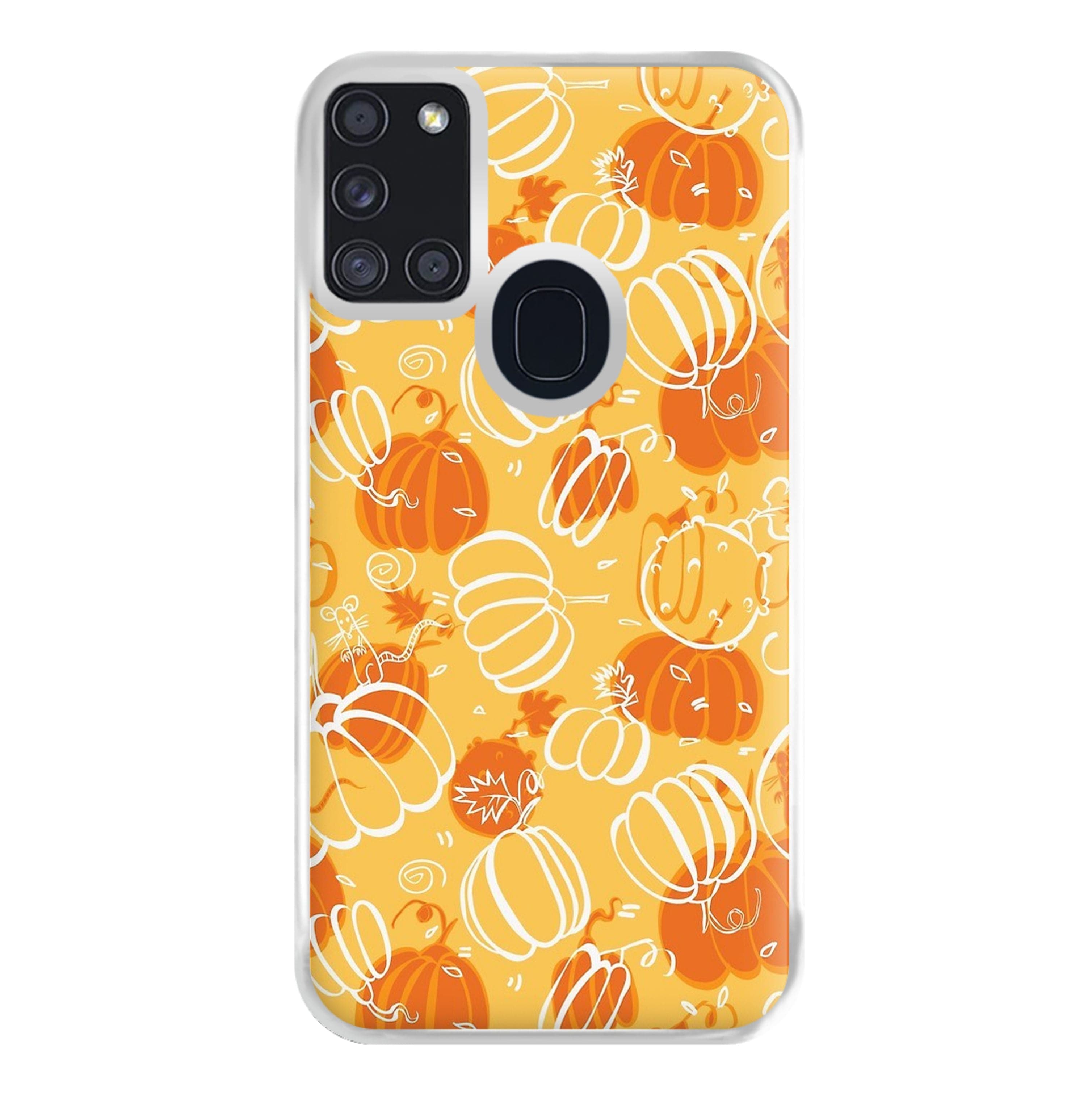 Drawn Pumpkin Pattern Phone Case