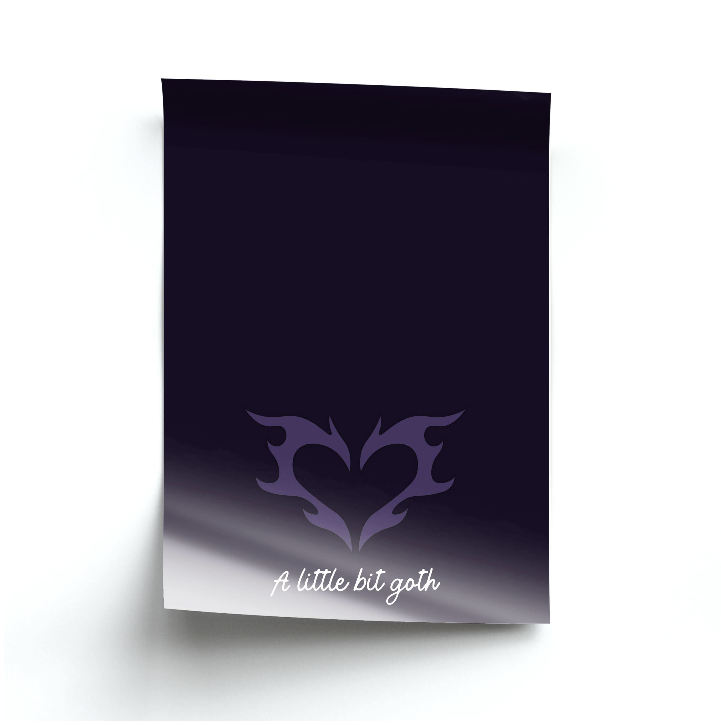 A Little Bit Goth Purple Poster