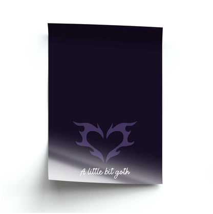 A Little Bit Goth Purple Poster