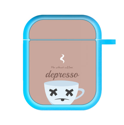 Depresso - Funny Quotes AirPods Case