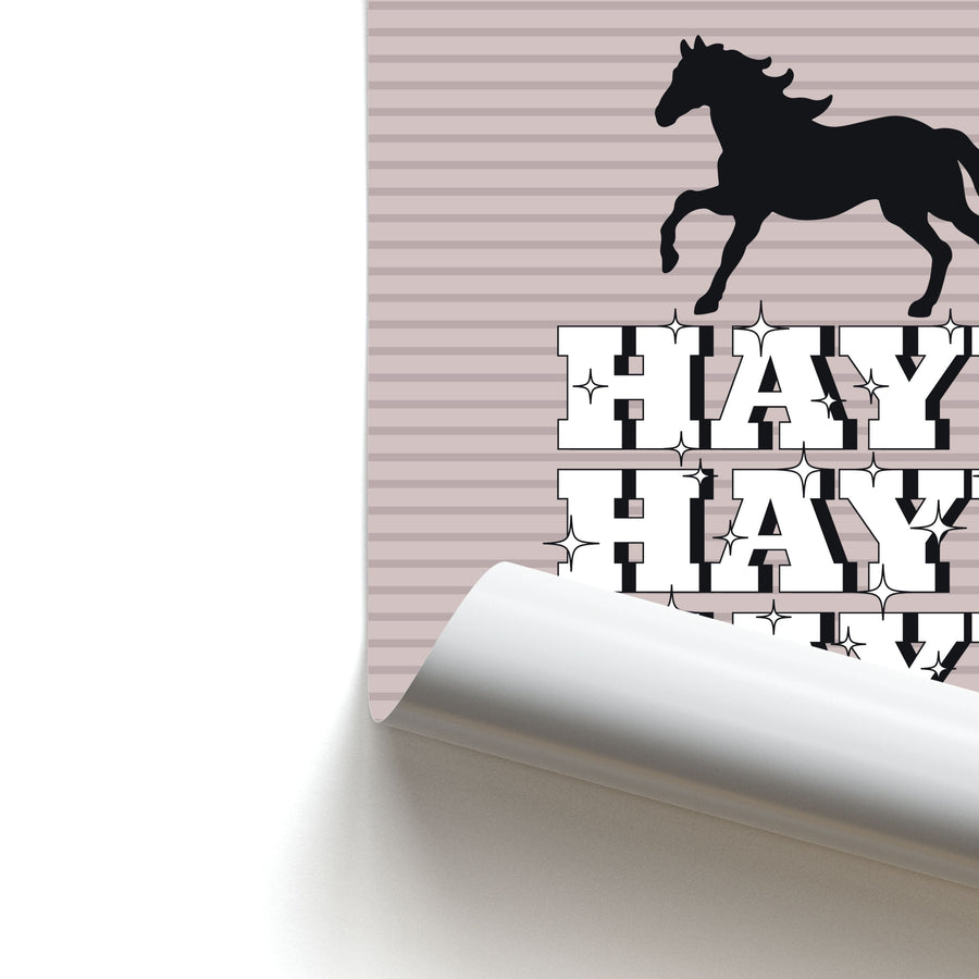 Hayy Hayy Hayy - Horses Poster
