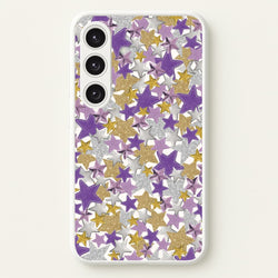 Mauve Stars Collage  Galaxy S24 Case
