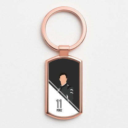 Perez 2026 Rose Gold Keyring
