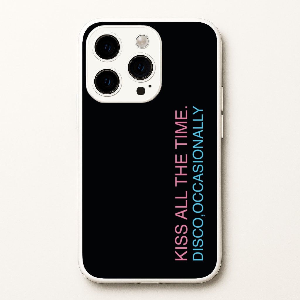 Disco Occasionally Text iPhone 14 Pro Case