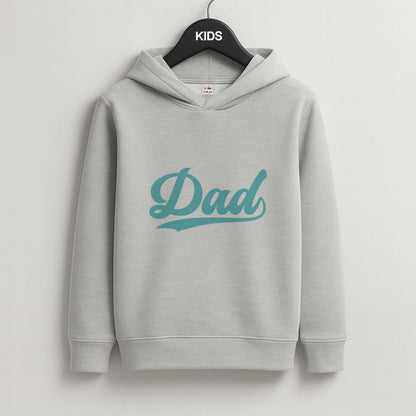 Dad Logo Grey Kids Hoodie
