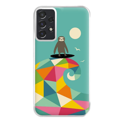 Surfing Sloth Phone Case