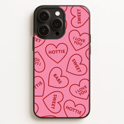 Quote Love Hearts Pattern iPhone 12 Pro Max Case