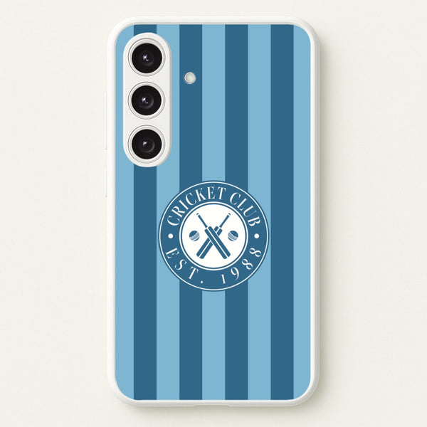 Stripey Cricket Badge Galaxy S24 Case