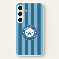 Stripey Cricket Badge Galaxy S24 Plus Case