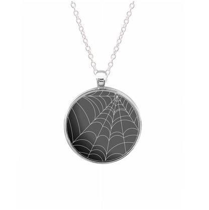 Black Cobwebs Pattern Necklace