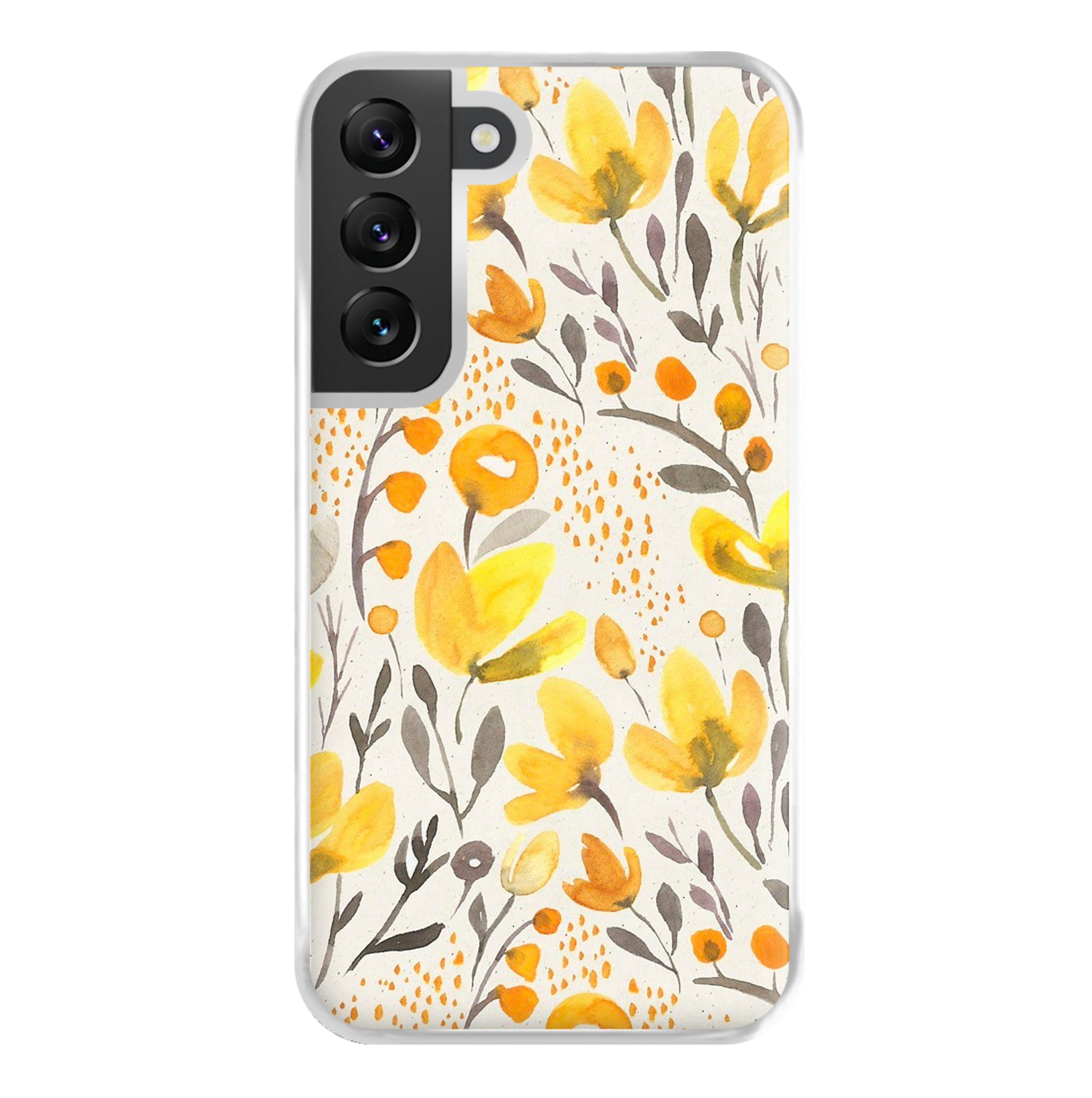 Yellow Field Floral Phone Case