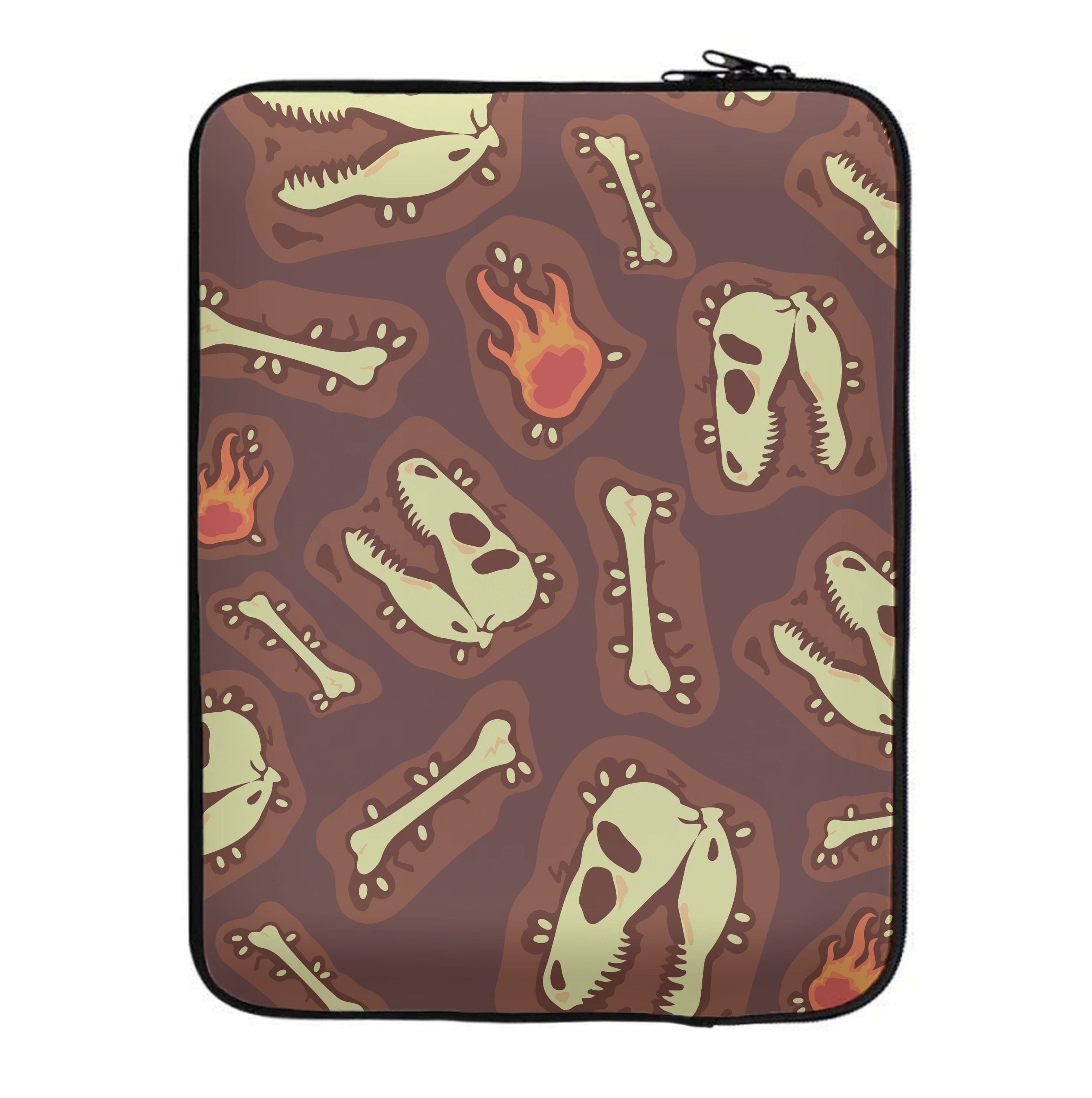 Bones And Skulls - Dinosaurs Laptop Sleeve