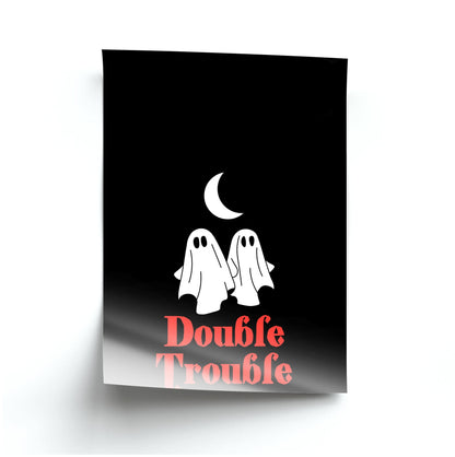 Double Trouble Black Poster