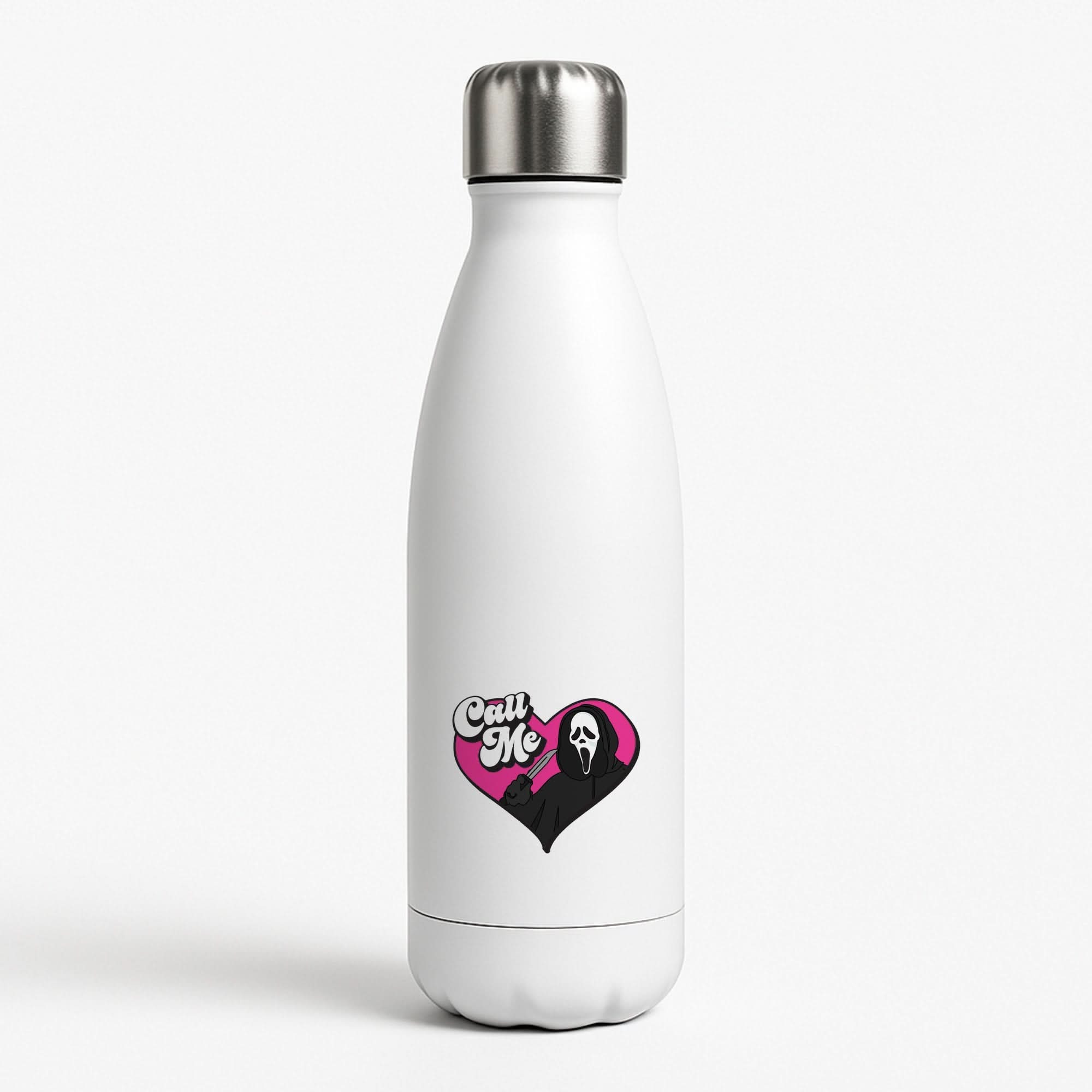 Call Me Heart White Water Bottle
