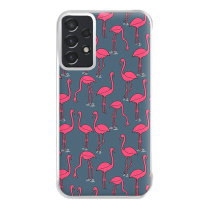 Basic Pink Flamingo Pattern Phone Case