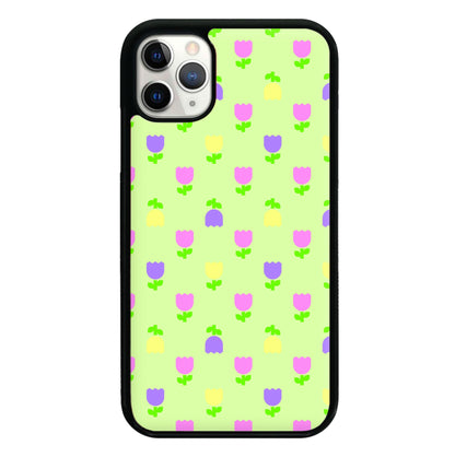 Pastel Tulips Pattern Phone Case