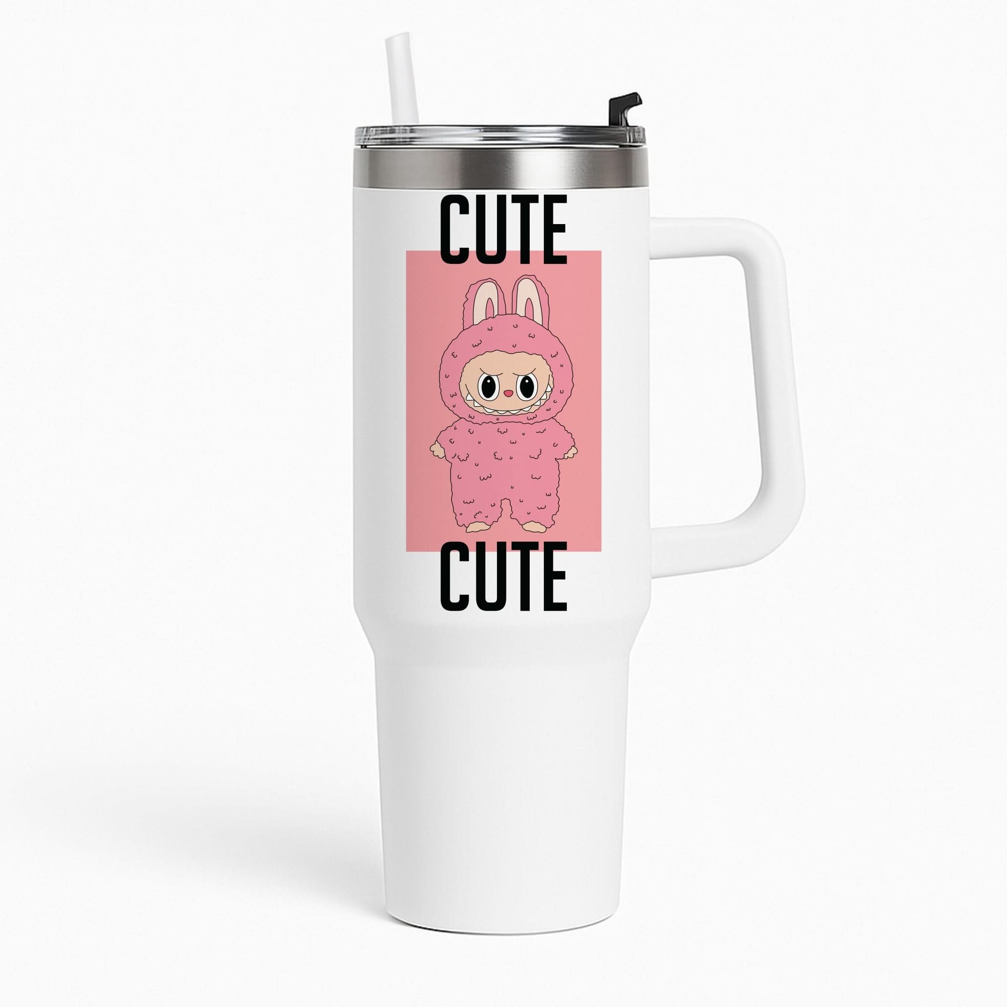 Cute Pink Monster Tumbler