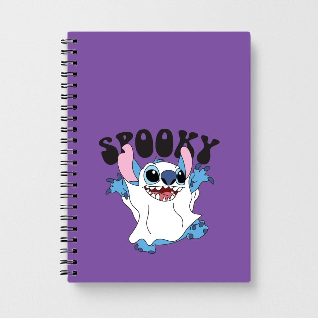 Spooky Cute Blue Alien Notebook
