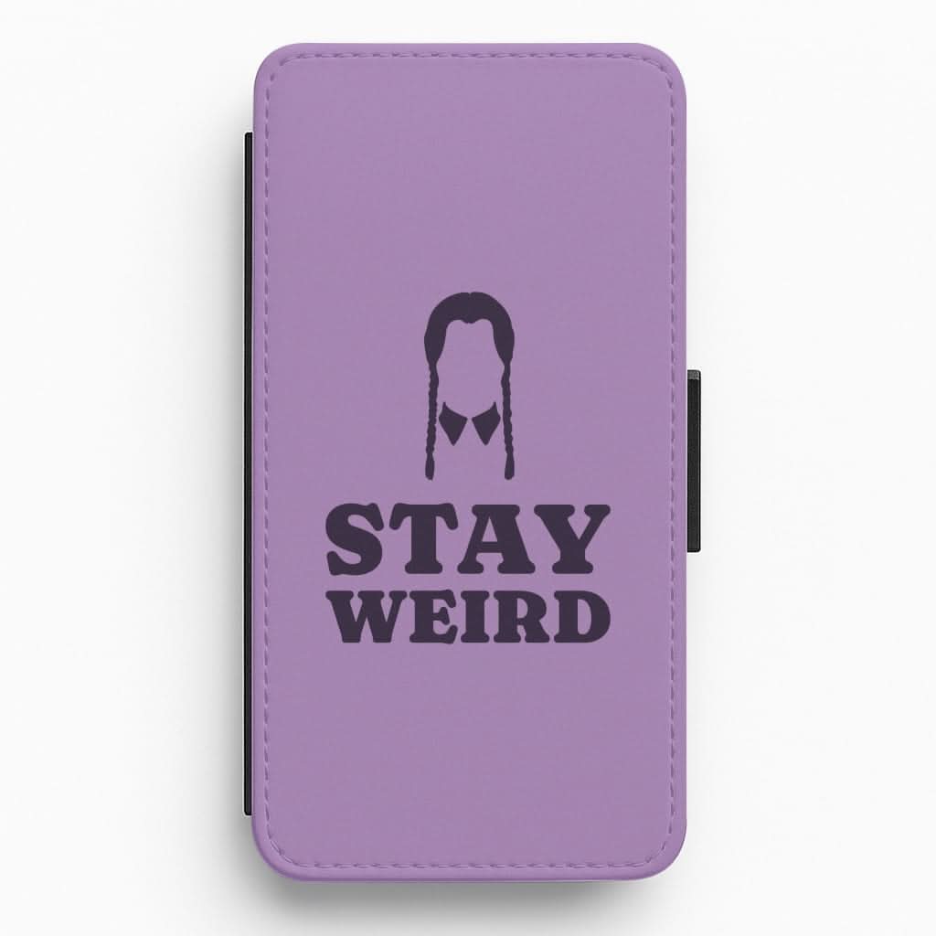 Stay Weird Purple Flip / Wallet Phone Case