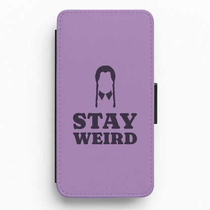Stay Weird Purple Flip / Wallet Phone Case