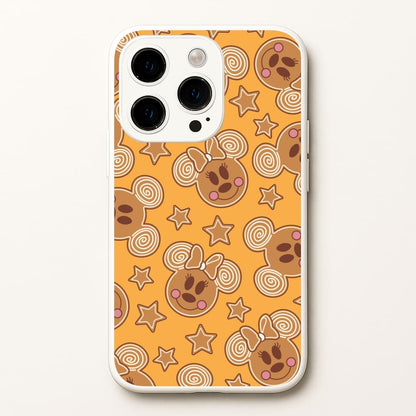 Cartoon Mouse Gingerbread Pattern iPhone 15 Pro Case