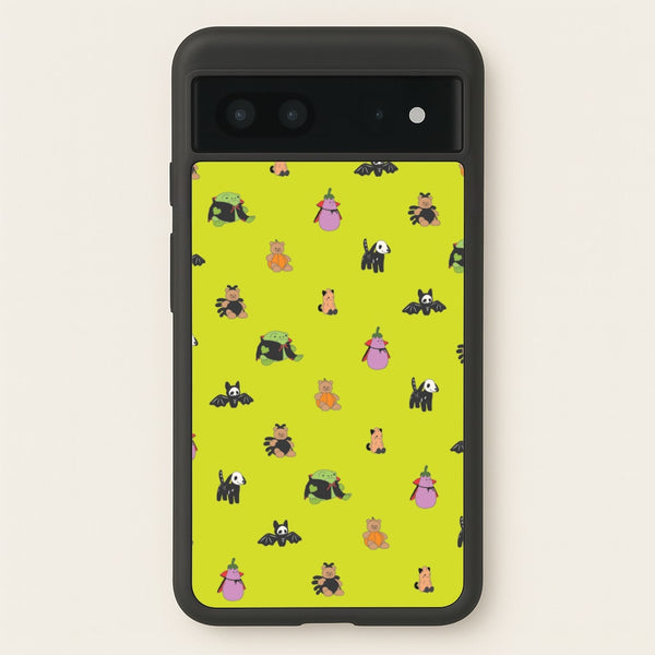 Halloween Plushies Pattern III - Halloween Google Pixel 7 Case