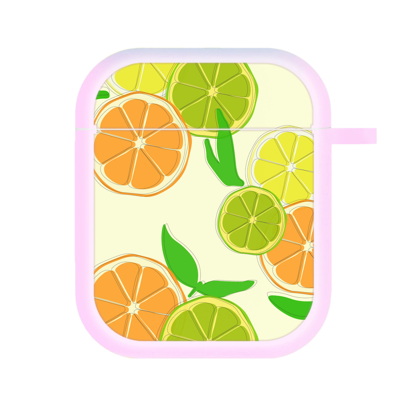 Oranges, Leomns And Limes - Fruit Patterns AirPods Case