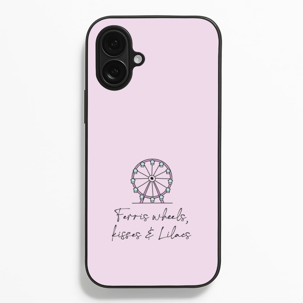 Ferris Wheels, Kisses & Lilacs iPhone 16 Plus Case