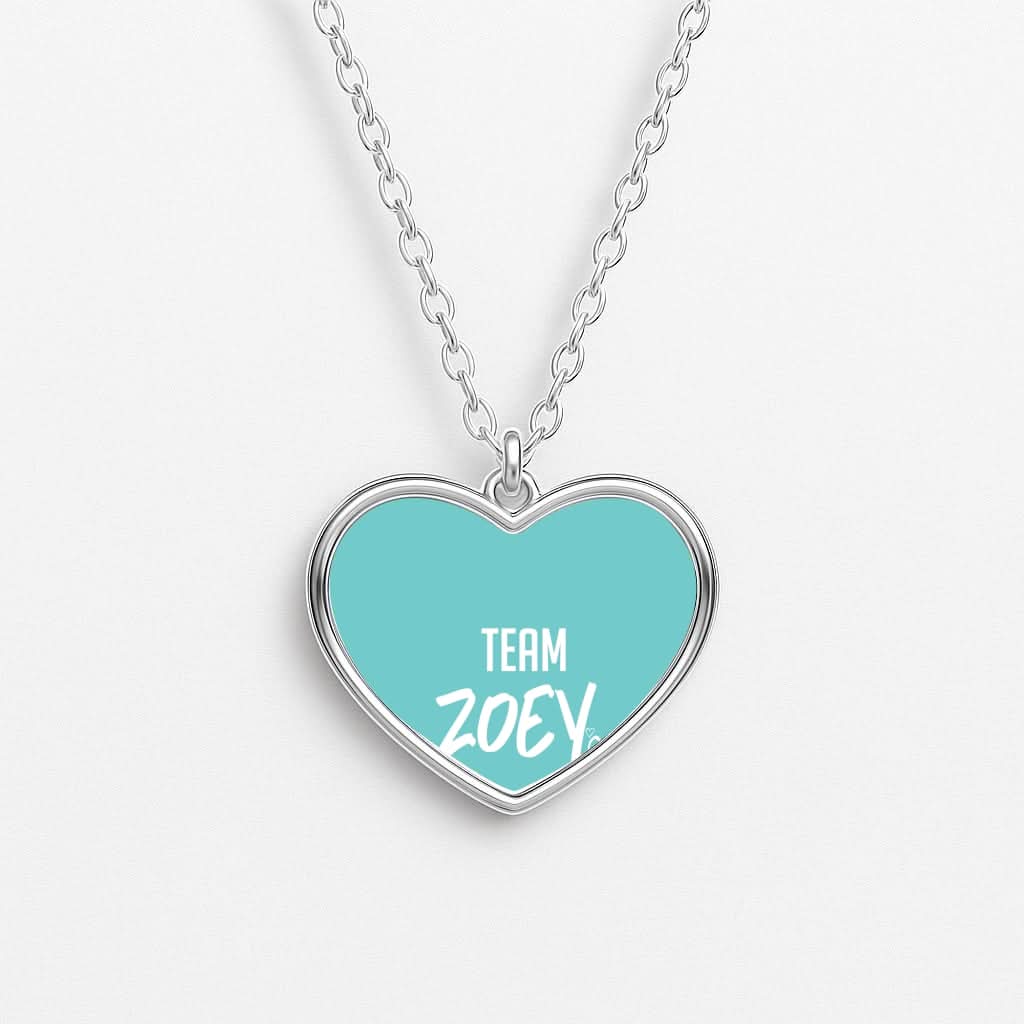 Team Zoey Heart Necklace