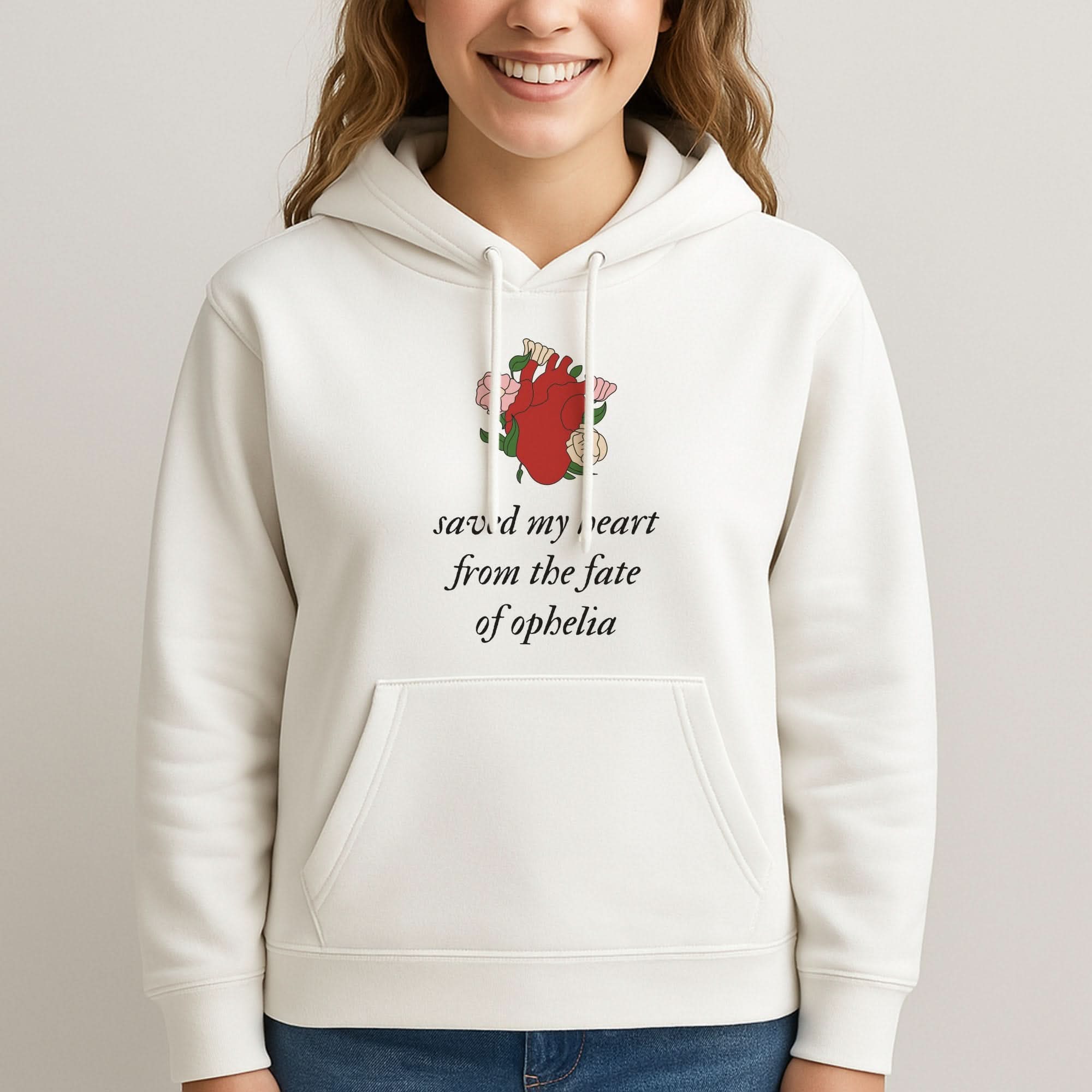 Saved My Heart Womans Hooded Sweatshirt