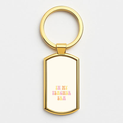 In My Teacher Era Gold Keyring