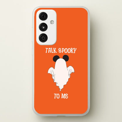 Talk Spooky To Me Mouse Ghost Galaxy A55 Case