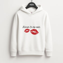 Kisses To My Exes Kids Hoodie