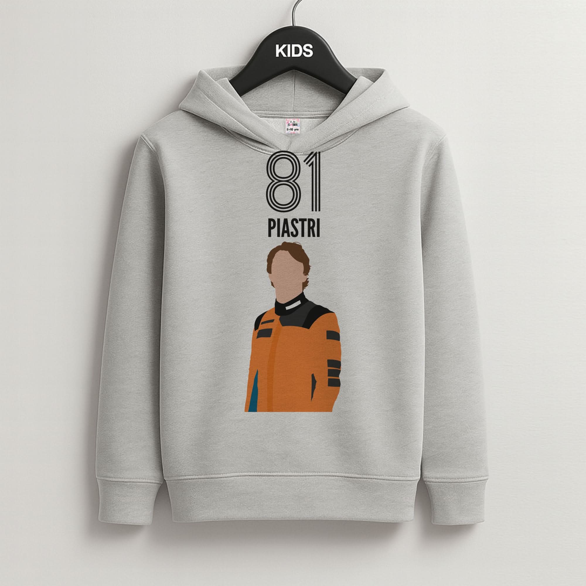 Piastri 2026 Grey Kids Hoodie